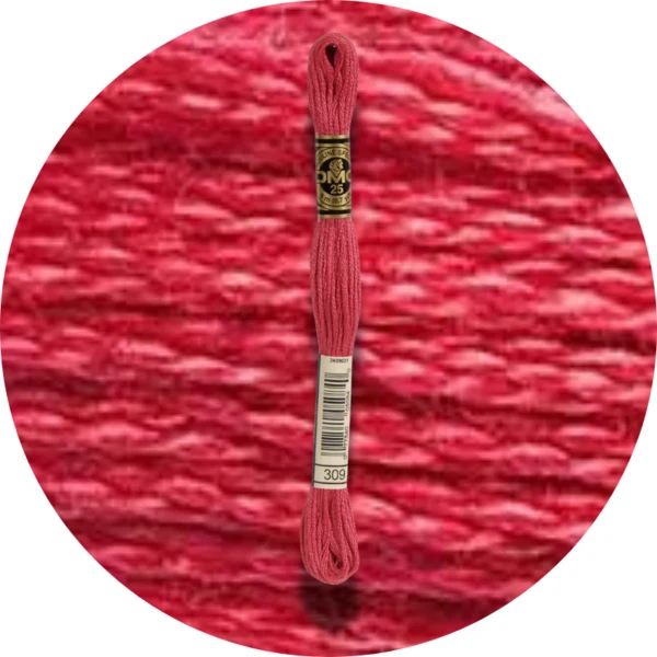 DMC Mouliné Spécial 25 Broderigarn, Ensfarvet, Røde/Gule/Orange nuancer